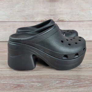 Crocs Siren Clog Women's Size 8 High Heel Platform Stylish Barbie-Core Shoes